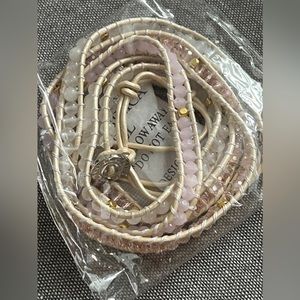 BF SALE 🖤 Victoria Emerson Wrap Bracelet Neutral Pink NEW